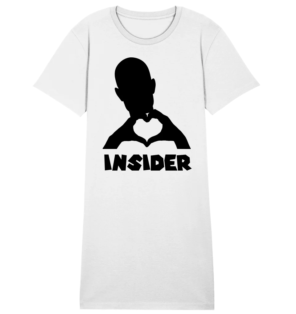 No question, I love you too! • Insider • personalized text • Ladies Premium T-Shirt Dress made of organic cotton S-2XL • Exclusive design • personalized