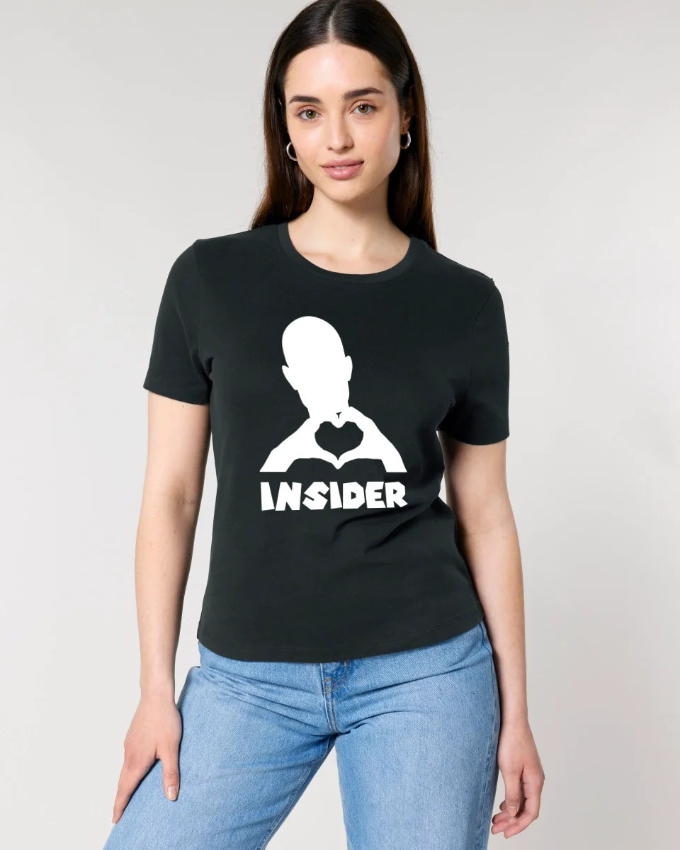 Keine Frage, ich liebe Dich auch! • Insider White • personalisierter Text • Ladies Premium T-Shirt XS-2XL aus Bio-Baumwolle für Damen • Exklusivdesign • personalisiert • Motivauswahl • personalisierbar copy