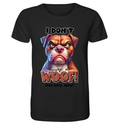 Woof! • Dog • Unisex Premium T-Shirt XS-5XL made of organic cotton for women &amp; men • Exclusive design • personalized