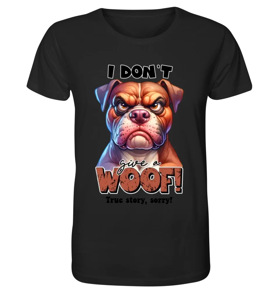 Woof! • Dog • Unisex Premium T-Shirt XS-5XL made of organic cotton for women &amp; men • Exclusive design • personalized