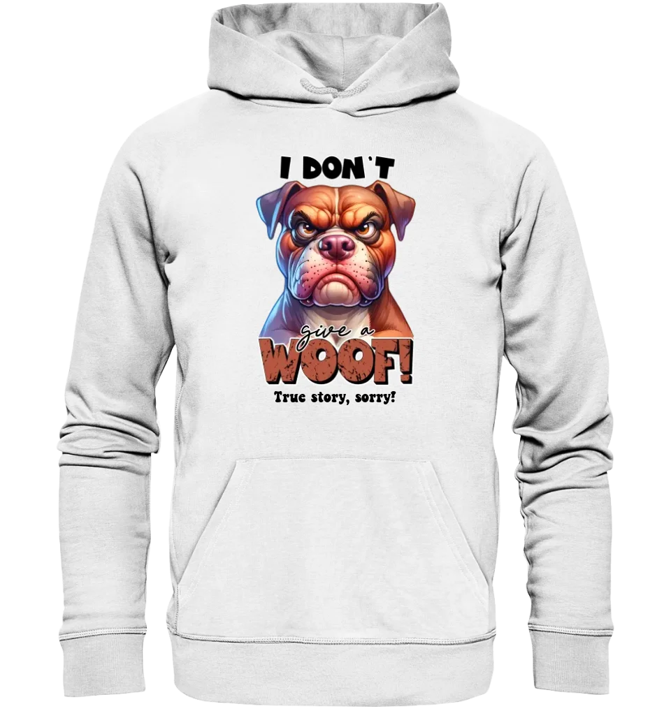 Woof! • Dog • Unisex Premium Hoodie XS-5XL made of organic cotton for women &amp; men • Exclusive design • personalized