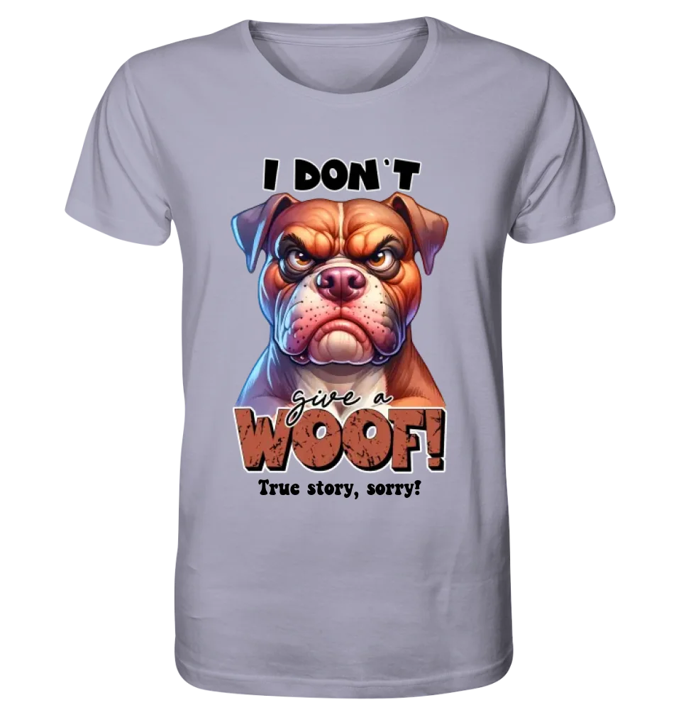 Woof! • Dog • Unisex Premium T-Shirt XS-5XL made of organic cotton for women &amp; men • Exclusive design • personalized