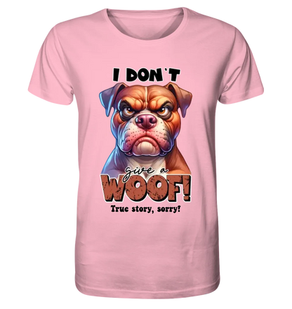 Woof! • Dog • Unisex Premium T-Shirt XS-5XL made of organic cotton for women &amp; men • Exclusive design • personalized