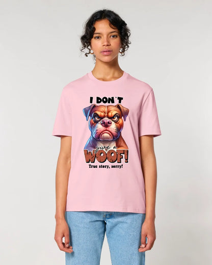 Woof! • Dog • Unisex Premium T-Shirt XS-5XL made of organic cotton for women &amp; men • Exclusive design • personalized