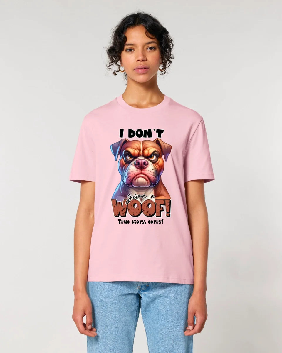 Woof! • Dog • Unisex Premium T-Shirt XS-5XL made of organic cotton for women &amp; men • Exclusive design • personalized