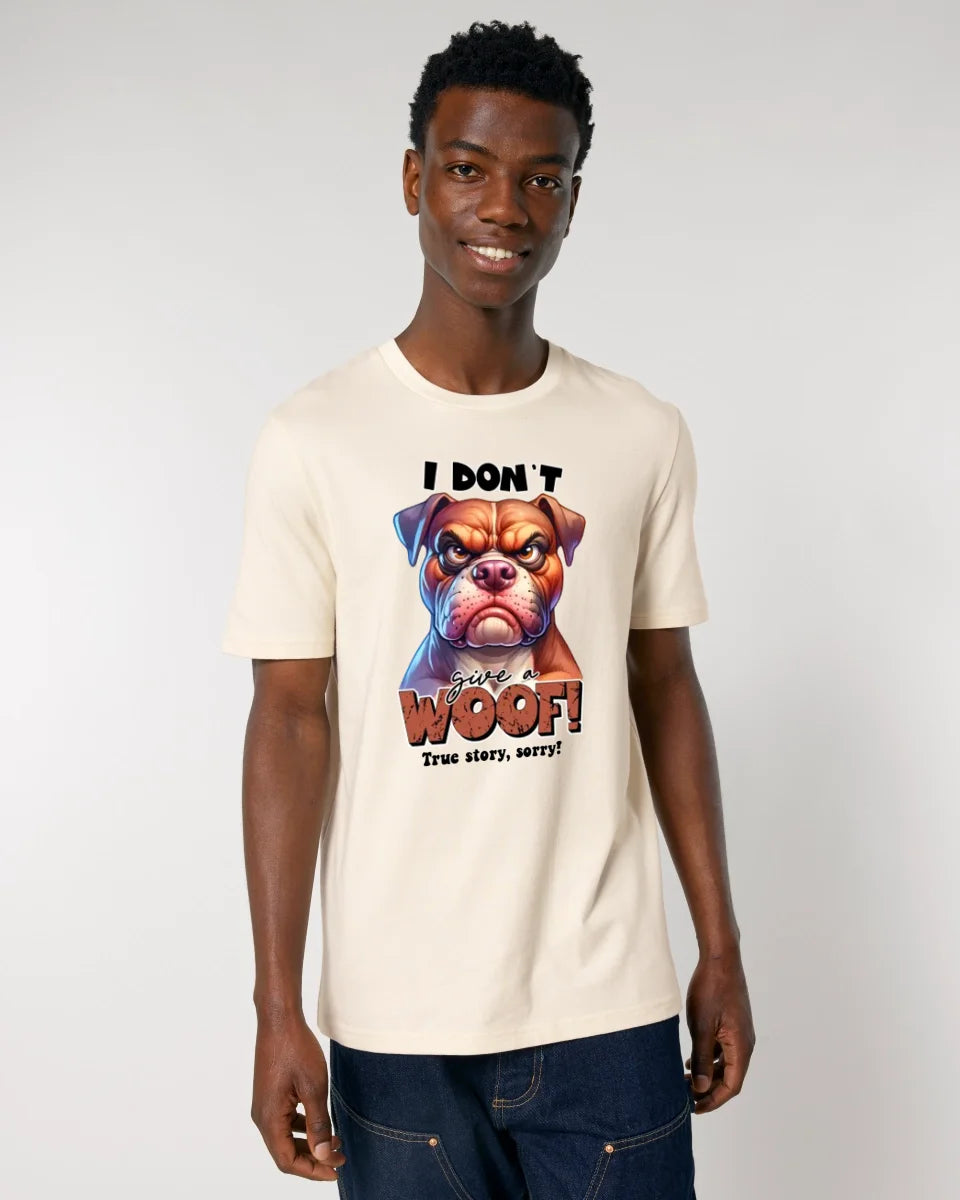 Woof! • Dog • Unisex Premium T-Shirt XS-5XL made of organic cotton for women &amp; men • Exclusive design • personalized