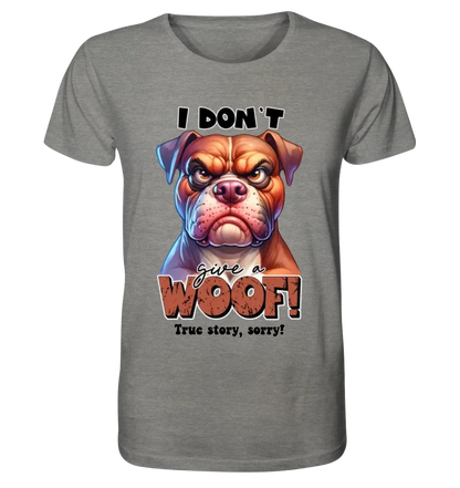 Woof! • Dog • Unisex Premium T-Shirt XS-5XL made of organic cotton for women &amp; men • Exclusive design • personalized