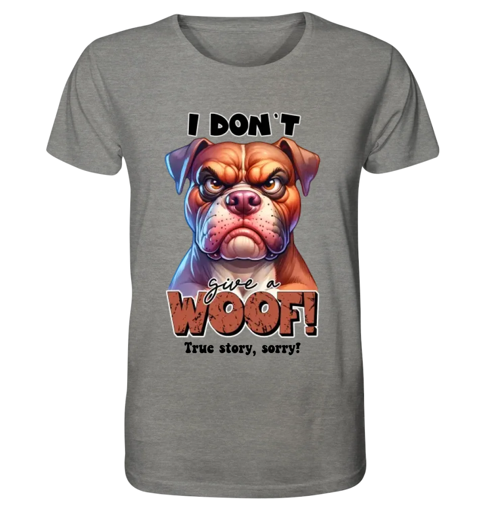 Woof! • Dog • Unisex Premium T-Shirt XS-5XL made of organic cotton for women &amp; men • Exclusive design • personalized