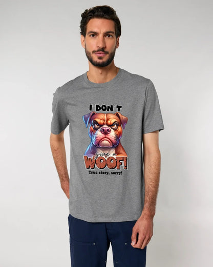 Woof! • Dog • Unisex Premium T-Shirt XS-5XL made of organic cotton for women &amp; men • Exclusive design • personalized