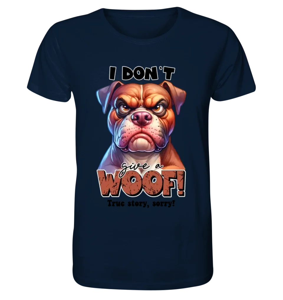 Woof! • Dog • Unisex Premium T-Shirt XS-5XL made of organic cotton for women &amp; men • Exclusive design • personalized