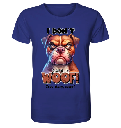 Woof! • Dog • Unisex Premium T-Shirt XS-5XL made of organic cotton for women &amp; men • Exclusive design • personalized