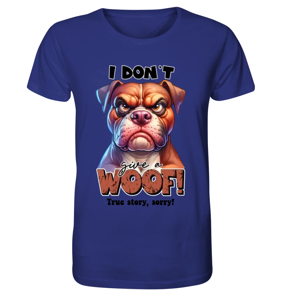 Woof! • Dog • Unisex Premium T-Shirt XS-5XL made of organic cotton for women &amp; men • Exclusive design • personalized