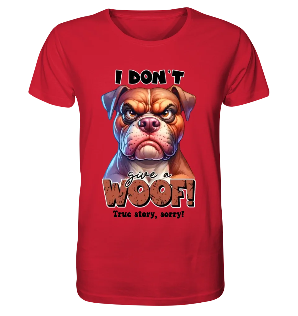 Woof! • Dog • Unisex Premium T-Shirt XS-5XL made of organic cotton for women &amp; men • Exclusive design • personalized