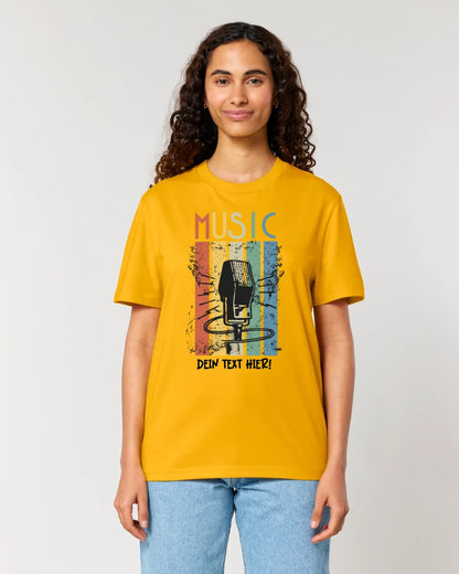 Music • Sing • Mic • Unisex Premium T-Shirt XS-5XL aus Bio-Baumwolle für Herren & Damen • personalisiert • Motivprodukt