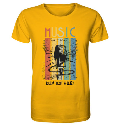 Music • Sing • Mic • Unisex Premium T-Shirt XS-5XL aus Bio-Baumwolle für Herren & Damen • personalisiert • Motivprodukt