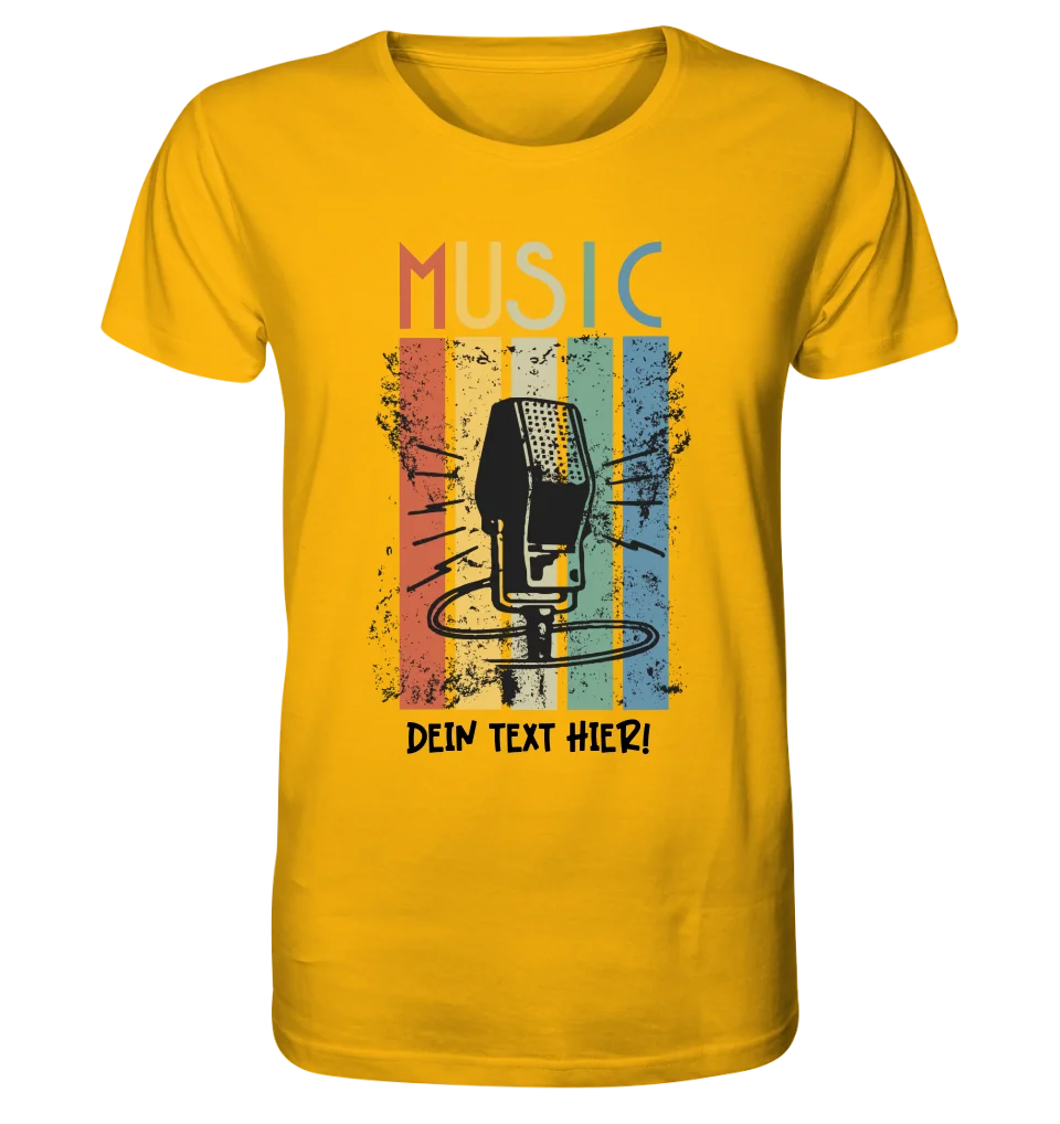 Music • Sing • Mic • Unisex Premium T-Shirt XS-5XL aus Bio-Baumwolle für Herren & Damen • personalisiert • Motivprodukt