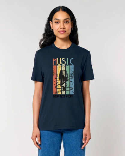 Music • Sing • Mic • Unisex Premium T-Shirt XS-5XL aus Bio-Baumwolle für Herren & Damen • personalisiert • Motivprodukt