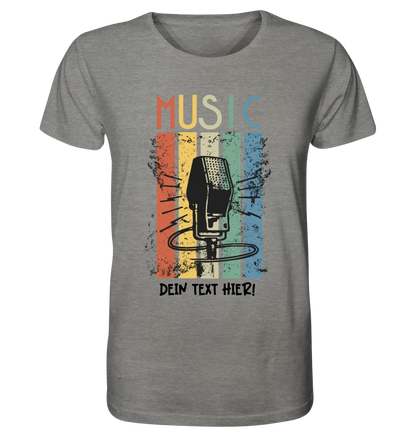 Music • Sing • Mic • Unisex Premium T-Shirt XS-5XL aus Bio-Baumwolle für Herren & Damen • personalisiert • Motivprodukt