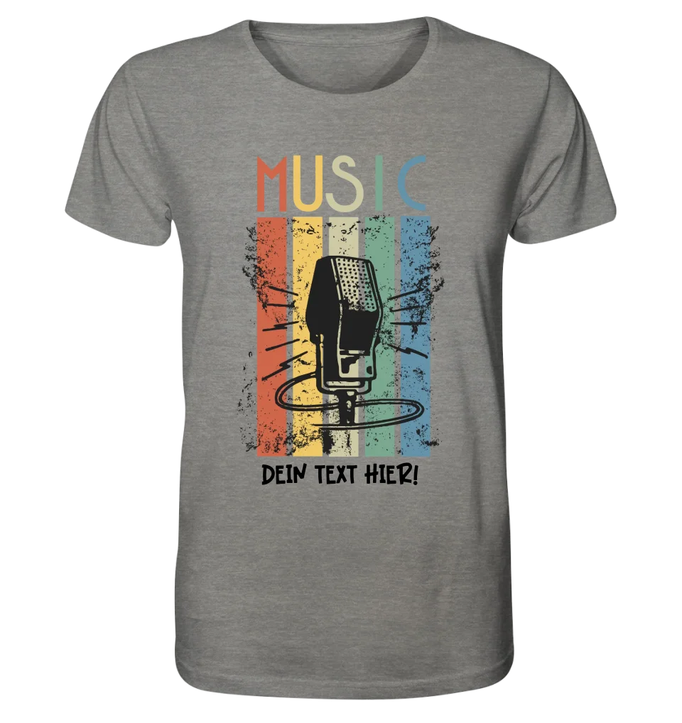 Music • Sing • Mic • Unisex Premium T-Shirt XS-5XL aus Bio-Baumwolle für Herren & Damen • personalisiert • Motivprodukt