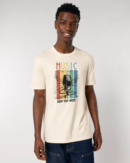 Music • Sing • Mic • Unisex Premium T-Shirt XS-5XL aus Bio-Baumwolle für Herren & Damen • personalisiert • Motivprodukt