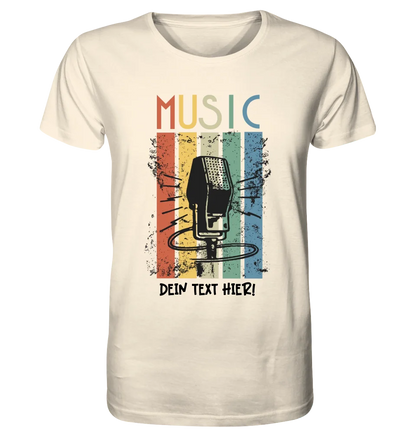 Music • Sing • Mic • Unisex Premium T-Shirt XS-5XL aus Bio-Baumwolle für Herren & Damen • personalisiert • Motivprodukt