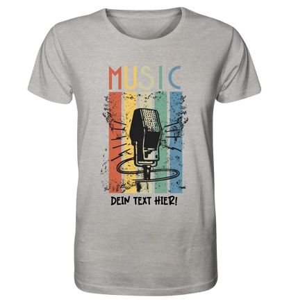 Music • Sing • Mic • Unisex Premium T-Shirt XS-5XL aus Bio-Baumwolle für Herren & Damen • personalisiert • Motivprodukt