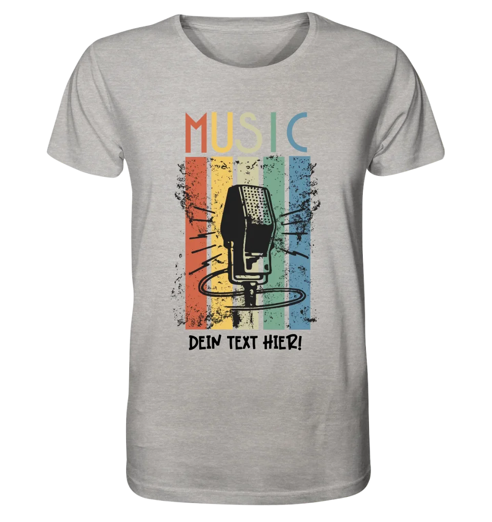 Music • Sing • Mic • Unisex Premium T-Shirt XS-5XL aus Bio-Baumwolle für Herren & Damen • personalisiert • Motivprodukt