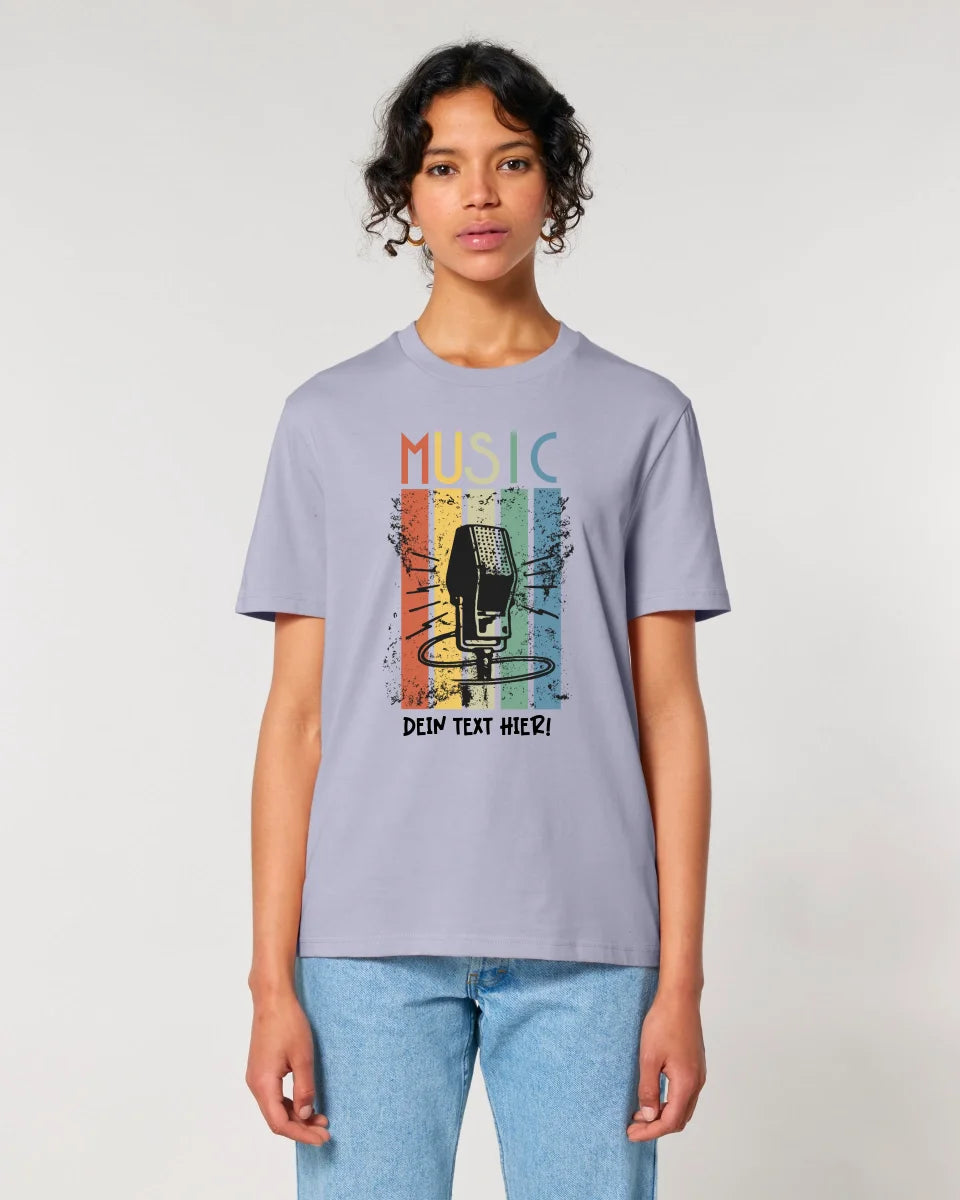 Music • Sing • Mic • Unisex Premium T-Shirt XS-5XL aus Bio-Baumwolle für Herren & Damen • personalisiert • Motivprodukt