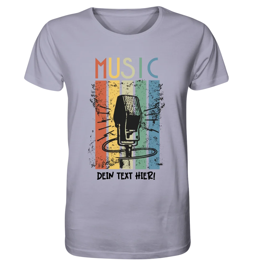 Music • Sing • Mic • Unisex Premium T-Shirt XS-5XL aus Bio-Baumwolle für Herren & Damen • personalisiert • Motivprodukt