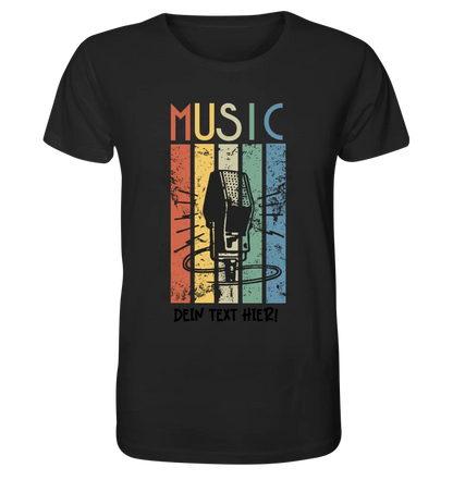 Music • Sing • Mic • Unisex Premium T-Shirt XS-5XL aus Bio-Baumwolle für Herren & Damen • personalisiert • Motivprodukt