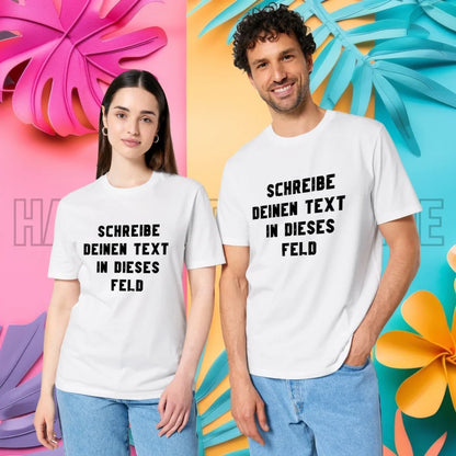 Textblock - Schreibe was du willst - Unisex Premium T-Shirt XS-5XL aus Bio-Baumwolle für Damen & Herren