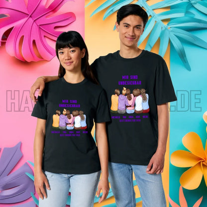 5in1: Gestalte 2-5 Freundinnen - Unisex Premium T-Shirt XS-5XL aus Bio-Baumwolle für Damen & Herren