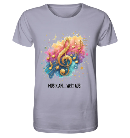 25 Motive zur Auswahl • Fantasy Music Notes • Noten • Musik • Unisex Premium T-Shirt XS-5XL aus Bio-Baumwolle für Damen & Herren • Exklusivdesign • personalisiert