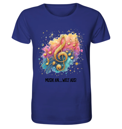 25 Motive zur Auswahl • Fantasy Music Notes • Noten • Musik • Unisex Premium T-Shirt XS-5XL aus Bio-Baumwolle für Damen & Herren • Exklusivdesign • personalisiert