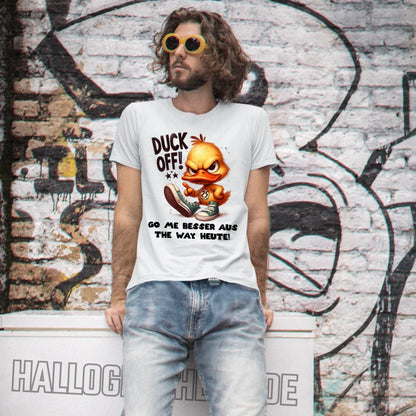 DUCK OFF • ENTE • Unisex Premium T-Shirt XS-5XL aus Bio-Baumwolle für Damen & Herren • Exklusivdesign • personalisiert