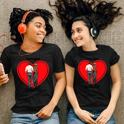 Paar Designer: Abendlook Couple - Ladies Premium T-Shirt XS-2XL aus Bio-Baumwolle für Damen