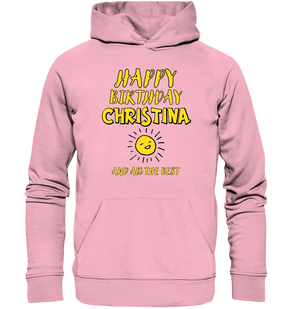 Zum Geburtstag mit deinem Wunschnamen • Birthday • Unisex Premium Hoodie XS-5XL aus Bio-Baumwolle für Damen & Herren