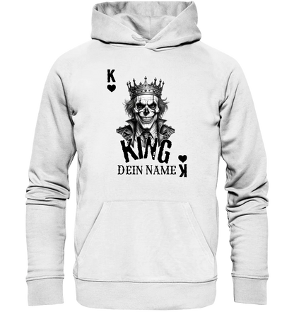 Poker King + dein Name • Unisex Premium Hoodie XS-5XL aus Bio-Baumwolle für Damen & Herren • Exklusivdesign • personalisiert