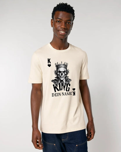 Poker King + dein Name • Unisex Premium T-Shirt XS-5XL aus Bio-Baumwolle für Damen & Herren • Exklusivdesign • personalisiert