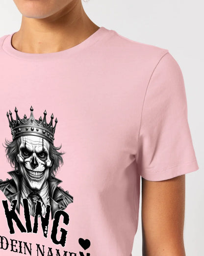 Poker King + dein Name • Ladies Premium T-Shirt XS-2XL aus Bio-Baumwolle für Damen • Exklusivdesign • personalisiert