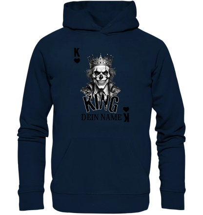 Poker King + dein Name • Unisex Premium Hoodie XS-5XL aus Bio-Baumwolle für Damen & Herren • Exklusivdesign • personalisiert