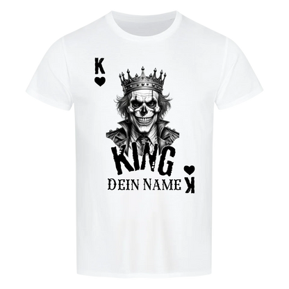 Poker King + dein Name • preiswertes Classic T-Shirt Unisex/Bio