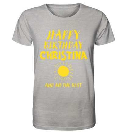 Zum Geburtstag mit deinem Wunschnamen • Birthday • Unisex Premium T-Shirt XS-5XL aus Bio-Baumwolle für Damen & Herren