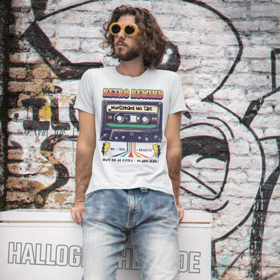 Retro MC 1960 bis 1999 + Wunschtext • Unisex Premium T-Shirt XS-5XL aus Bio-Baumwolle für Damen & Herren • Exklusivdesign • personalisiert