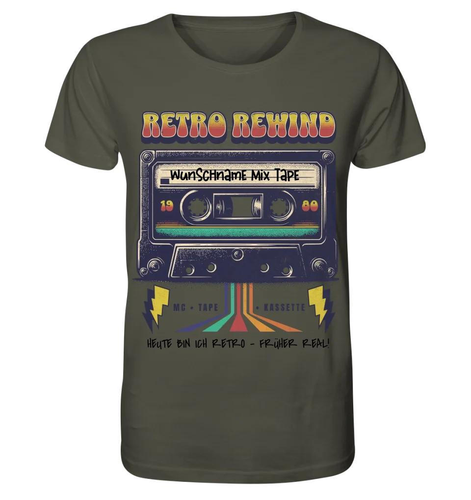 Retro MC 1960 bis 1999 + Wunschtext • Unisex Premium T-Shirt XS-5XL aus Bio-Baumwolle für Damen & Herren • Exklusivdesign • personalisiert