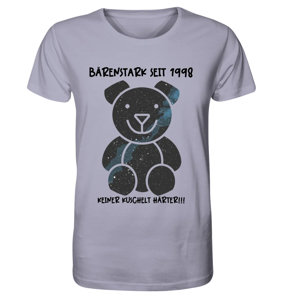 Echte Sternenkarte als Teddybär + Text • Unisex Premium T-Shirt XS-5XL aus Bio-Baumwolle für Damen & Herren • Exklusivdesign • personalisiert