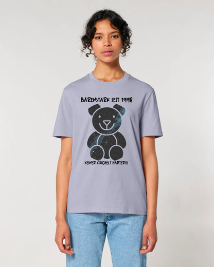 Echte Sternenkarte als Teddybär + Text • Unisex Premium T-Shirt XS-5XL aus Bio-Baumwolle für Damen & Herren • Exklusivdesign • personalisiert