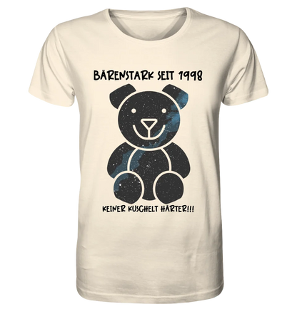 Echte Sternenkarte als Teddybär + Text • Unisex Premium T-Shirt XS-5XL aus Bio-Baumwolle für Damen & Herren • Exklusivdesign • personalisiert