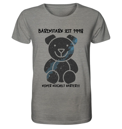 Echte Sternenkarte als Teddybär + Text • Unisex Premium T-Shirt XS-5XL aus Bio-Baumwolle für Damen & Herren • Exklusivdesign • personalisiert