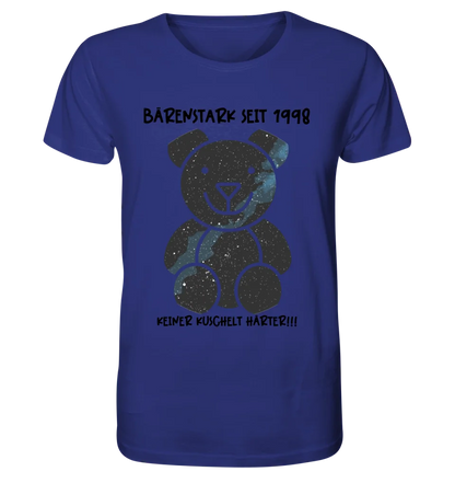 Echte Sternenkarte als Teddybär + Text • Unisex Premium T-Shirt XS-5XL aus Bio-Baumwolle für Damen & Herren • Exklusivdesign • personalisiert